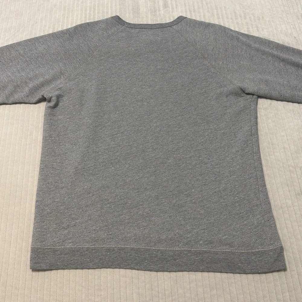 Mollusk California Surf Shop Crewneck Terry Pullover Mens Med Gray Made in USA